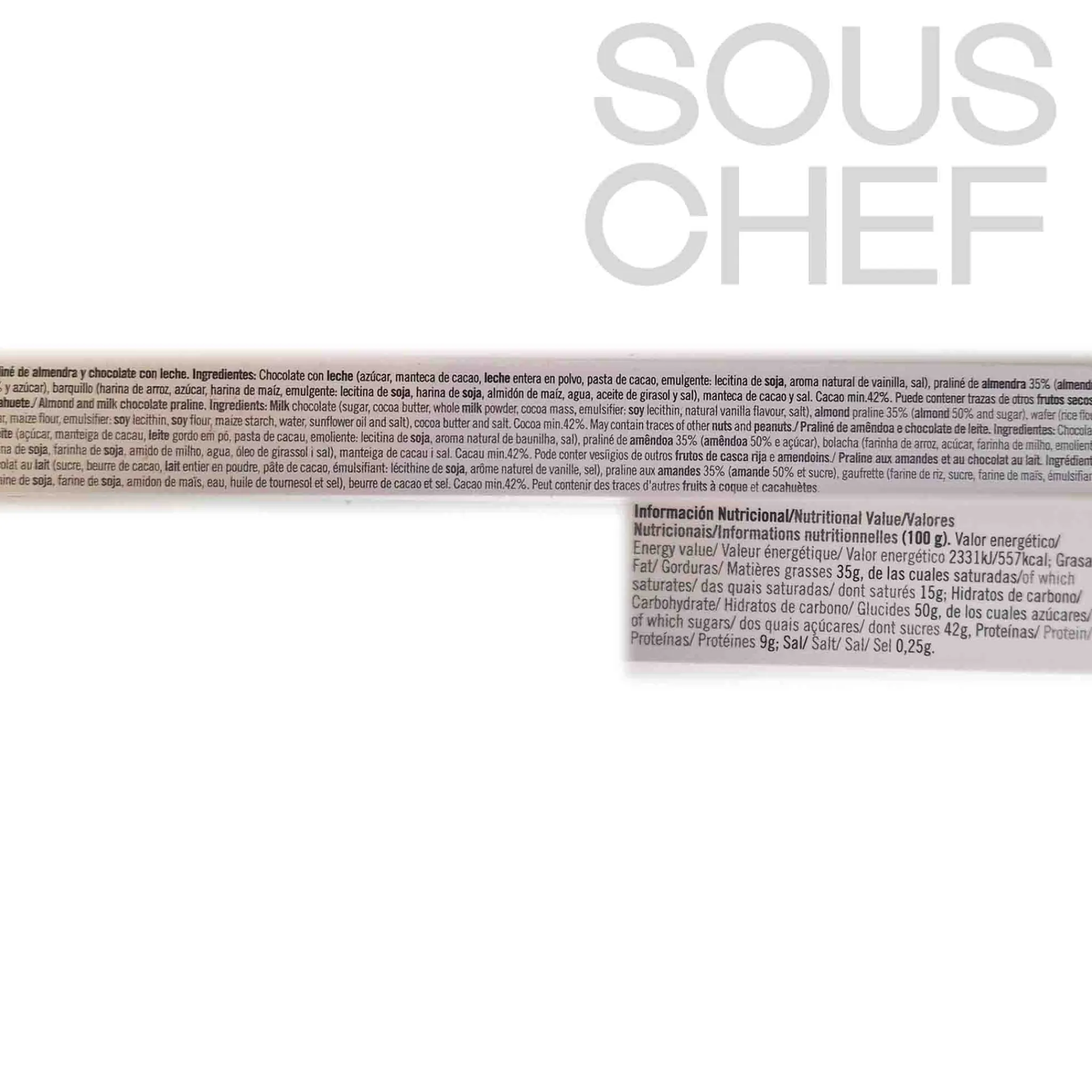 Discount Hazelnut Praline Dark Chocolate Bar, 100g Ingredients Brands|Spanish Ingredients