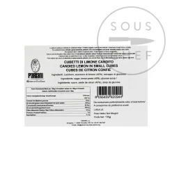 Discount Candied Lemon In Small Cubes, 1kg Ingredients Brands|Italian Ingredients