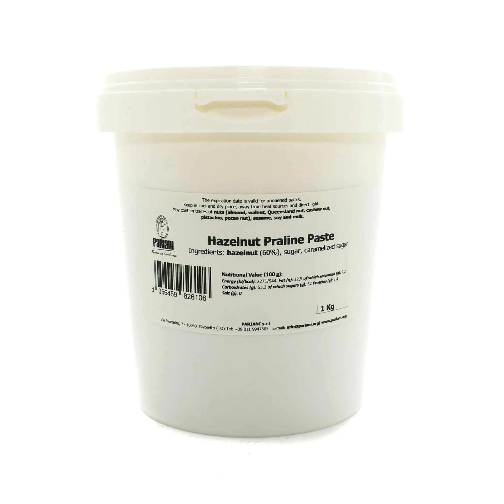 Hazelnut Praline Paste, 1kg Ingredients Brands|Italian Ingredients