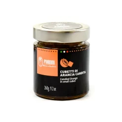 Outlet Sicilian Candied Orange in Small Cubes, 260g Italian Ingredients|Jam, Honey & Spreads