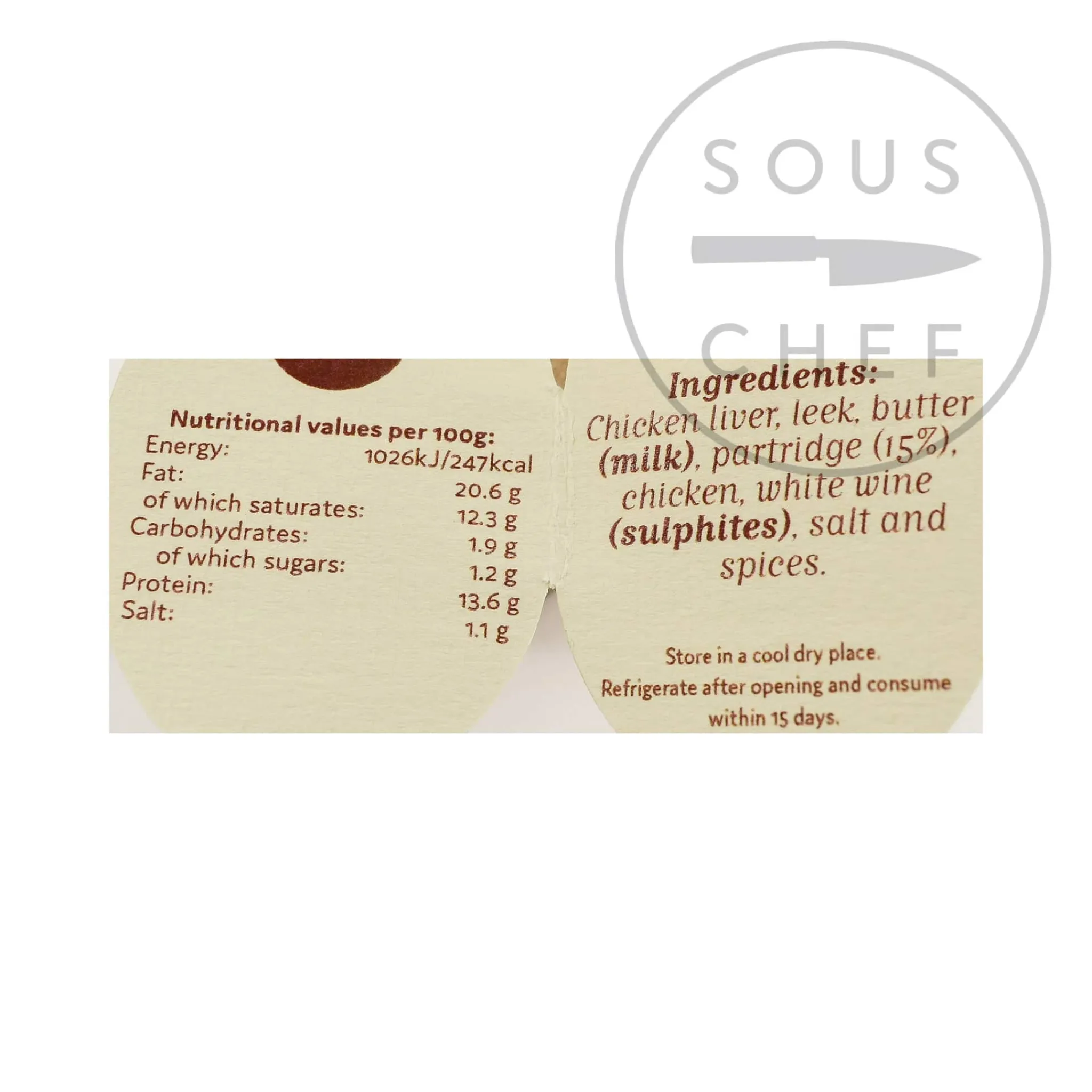 Best Partridge Pate, 175g Ingredients Brands|Spanish Ingredients