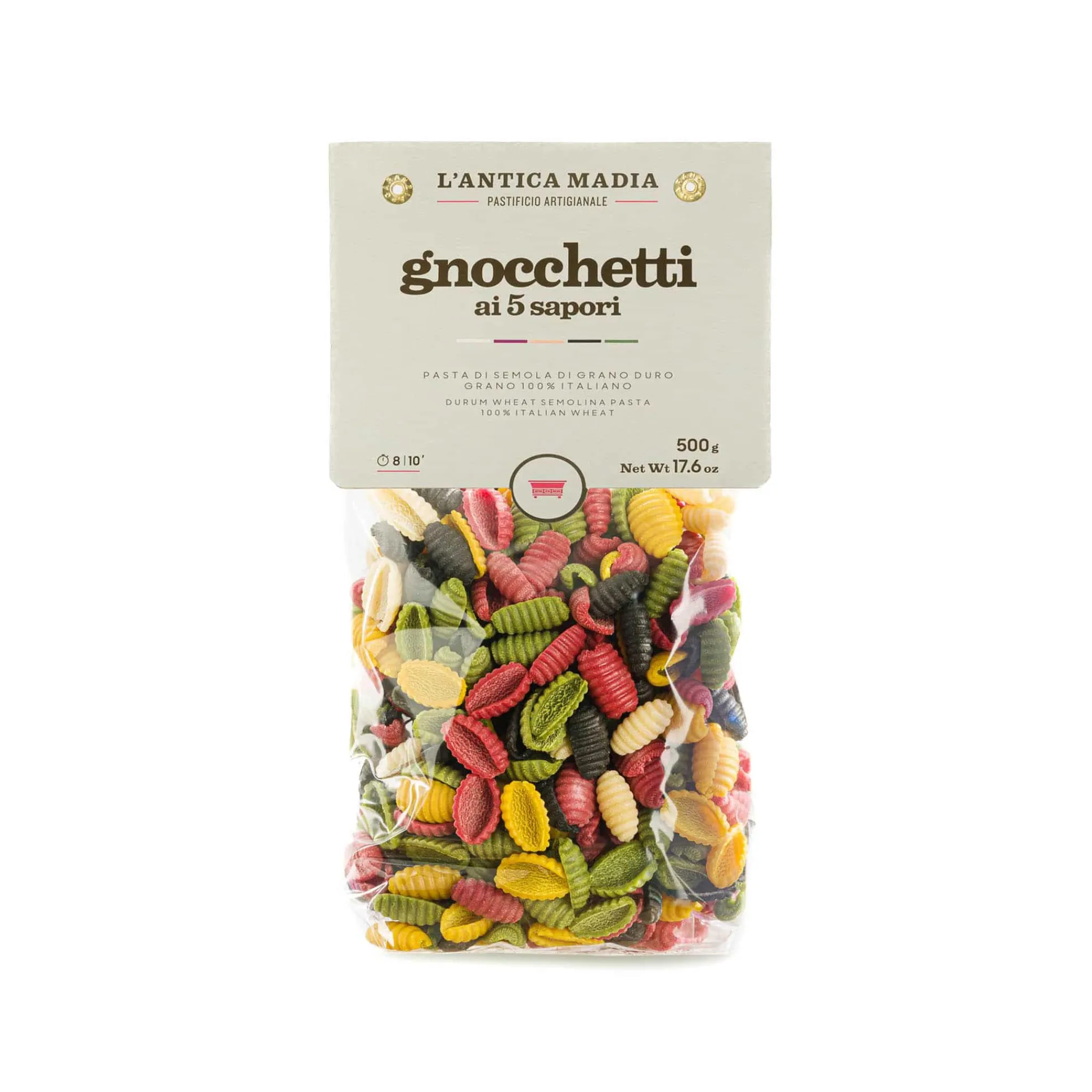 Hot Pasta L'Antica Multicolour Pasta Gnocchetti, 500g Ingredients Brands|Pasta, Rice & Beans
