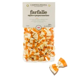 Best Pasta L'Antica Striped Farfalle with Garlic & Chili, 250g Pasta, Rice & Beans|Ingredients Brands