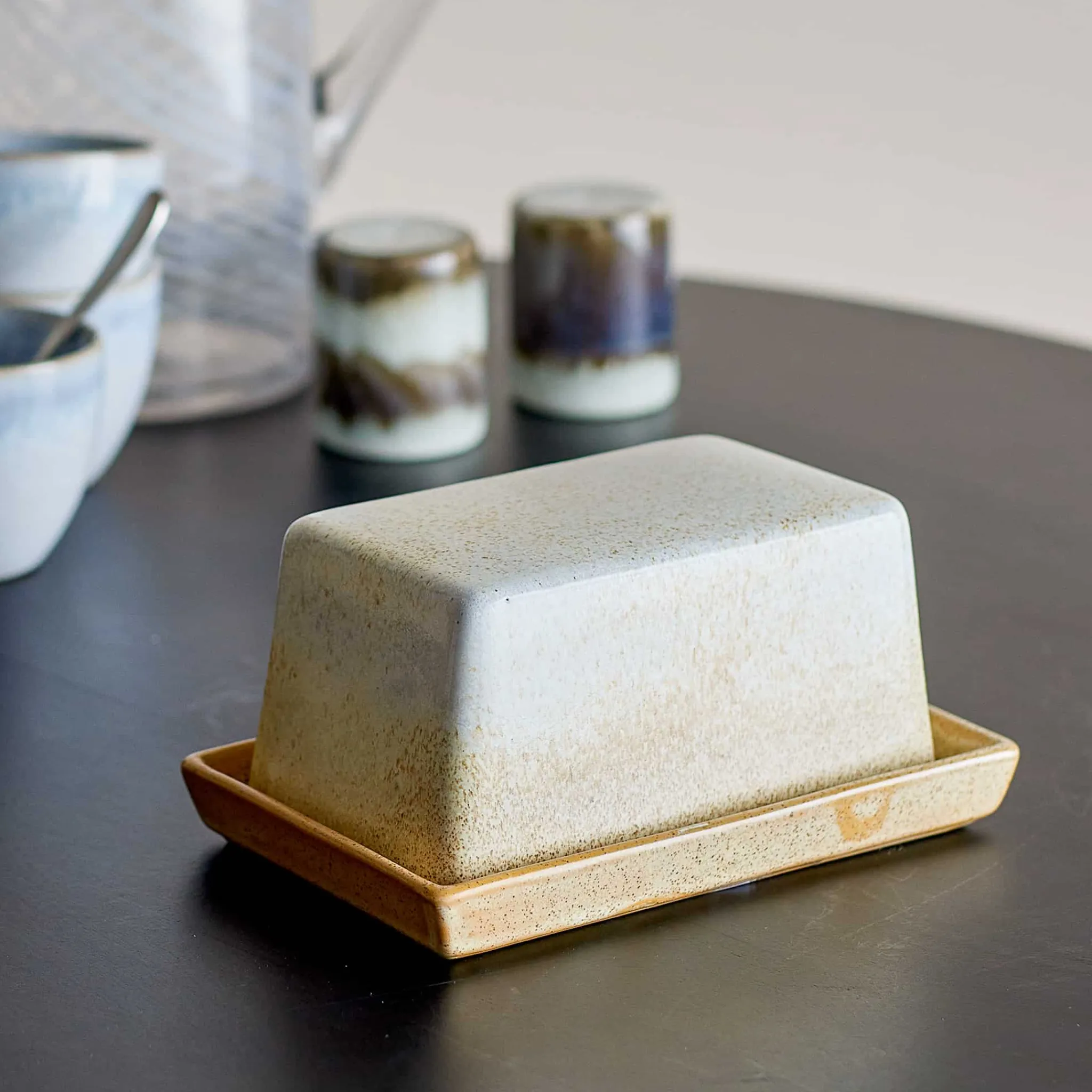 Sale Paula Cream Stoneware Butter Dish Tableware Brands