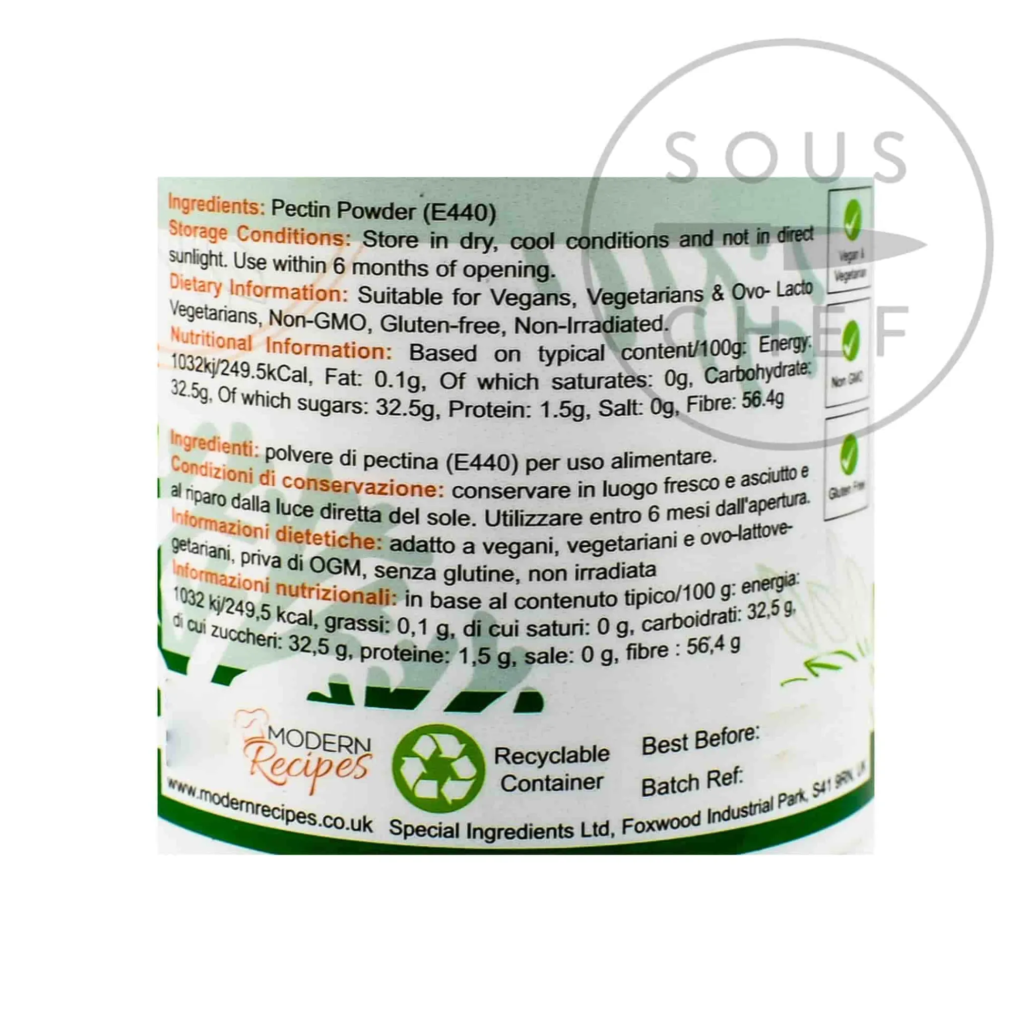Clearance Pectin Powder, 100g Ingredients Brands|Baking Ingredients