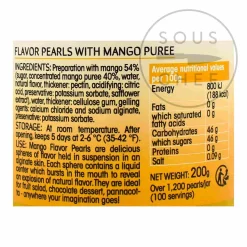 New Perles de Saveurs Mango Flavour Pearls French Ingredients|Baking Ingredients