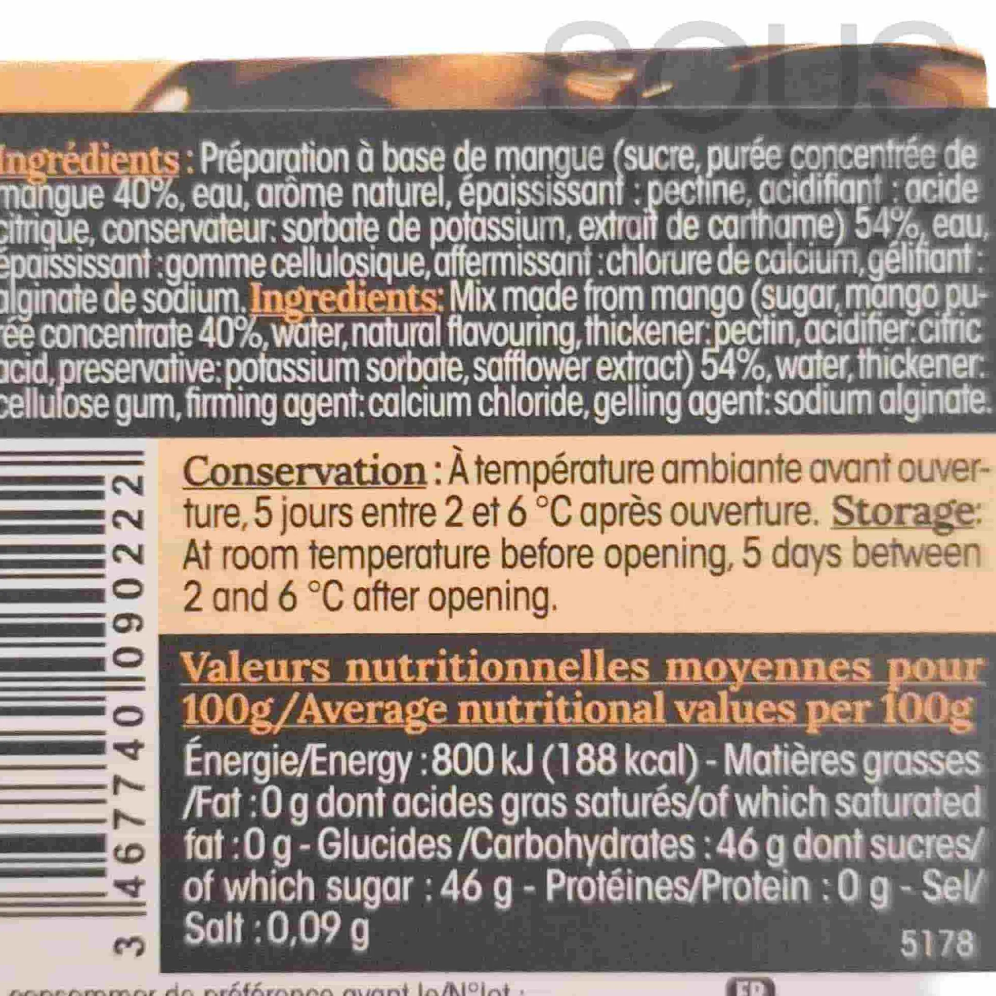 New Perles de Saveurs Mango Flavour Pearls French Ingredients|Baking Ingredients