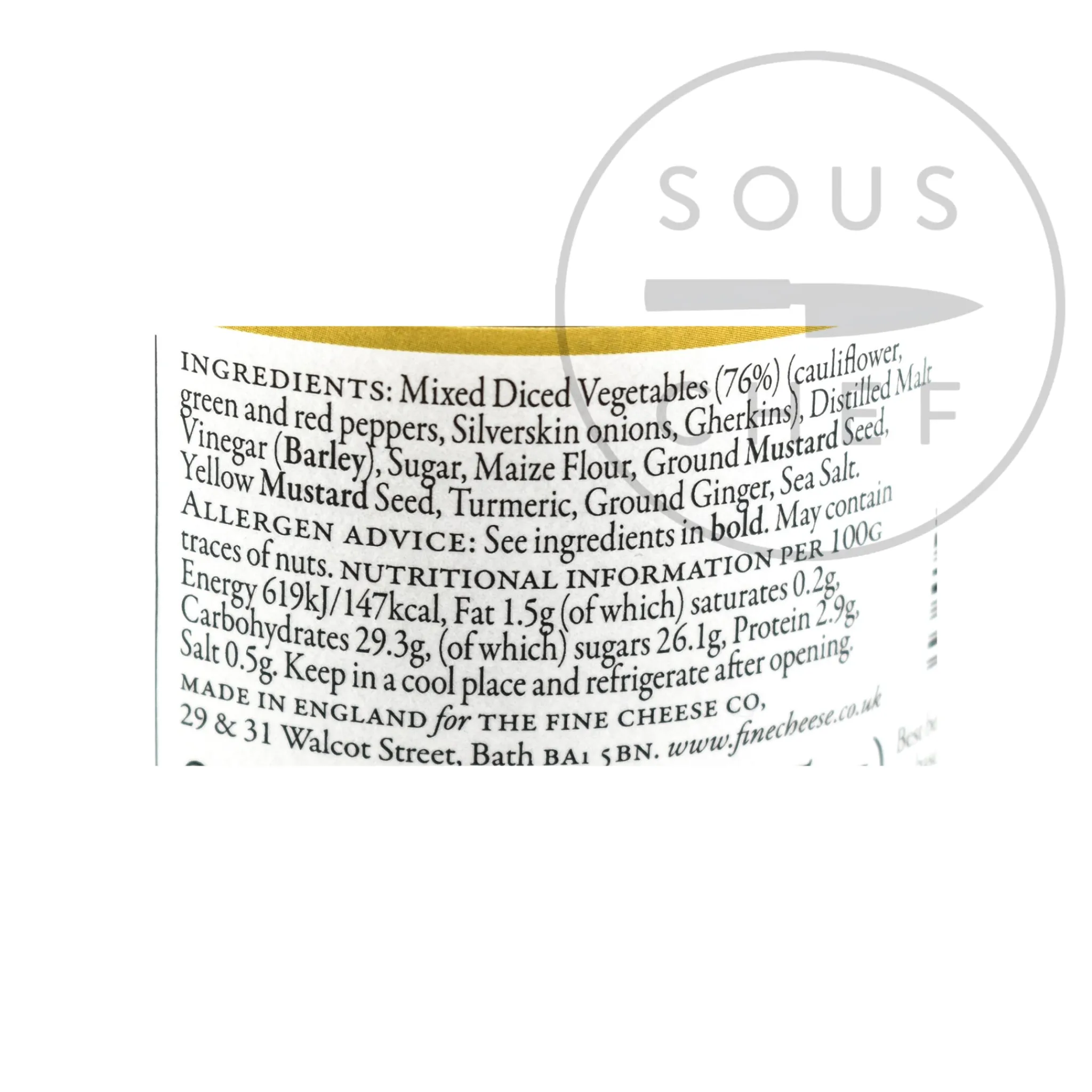 Outlet Piccalilli, 240g Ingredients Brands|Made In The Uk