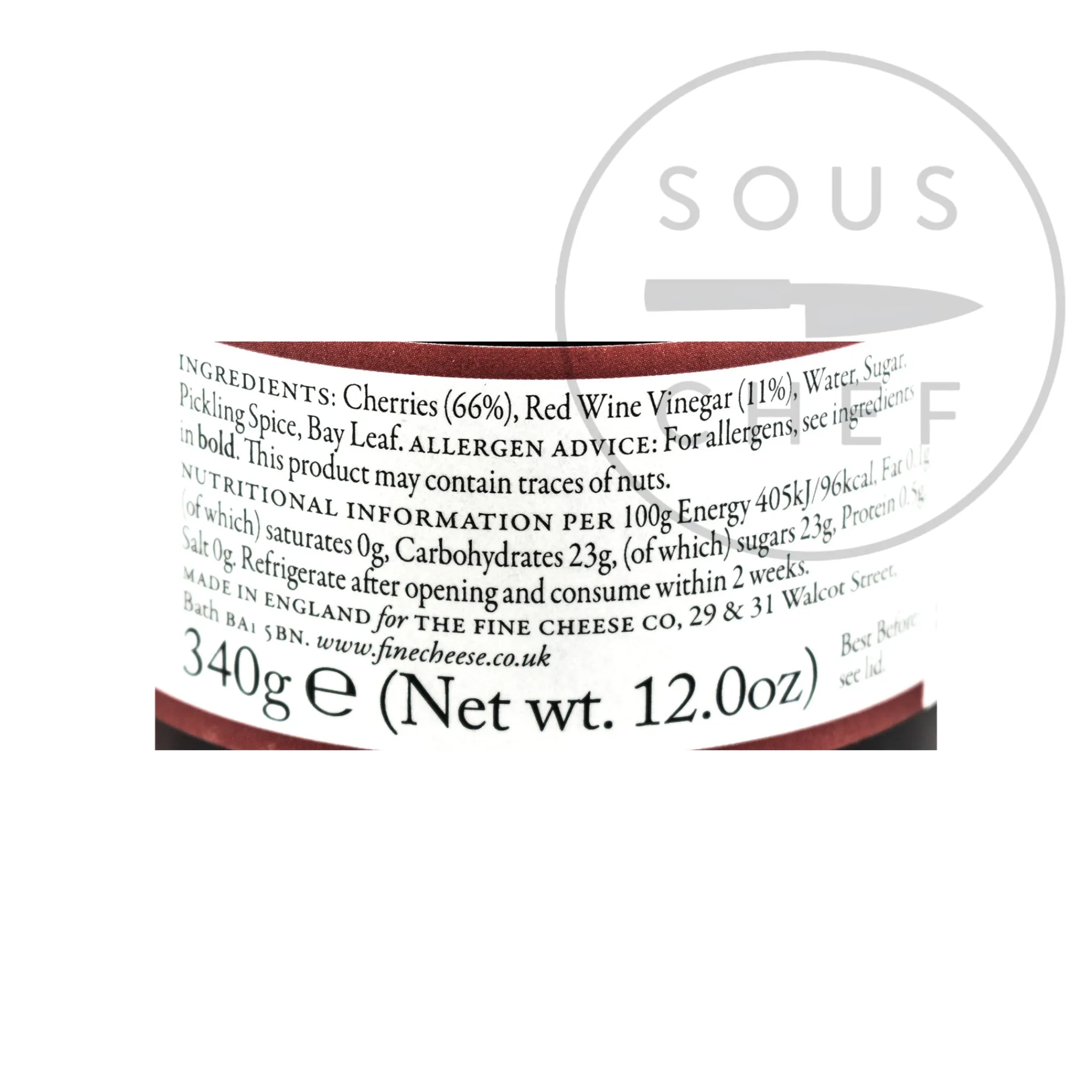 Sale Pickled Cherries, 340g Ingredients Brands|Made In The Uk
