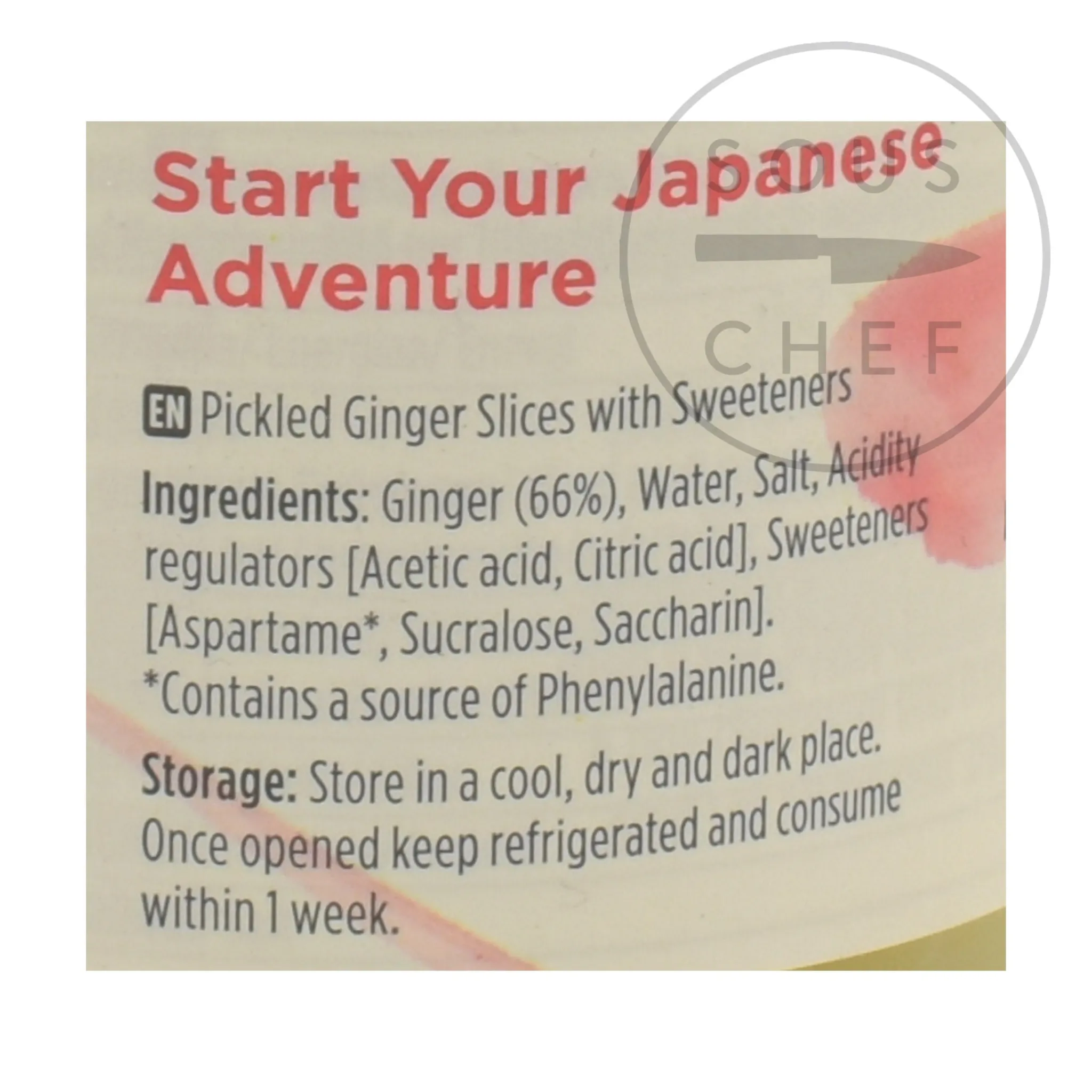 Pickled Sushi Ginger, 190g Japanese Ingredients|Vegetables
