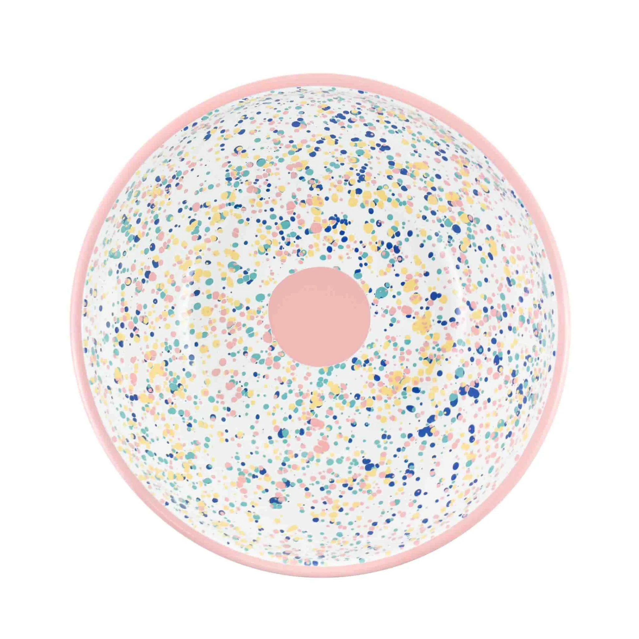 Clearance Pink Dot Enamel Large Salad Bowl, 32cm Tableware Brands|Crockery & Dinnerware
