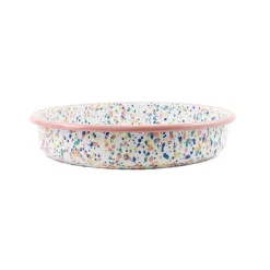 Discount Pink Dot Enamel Round Roasting & Serving Dish, 28cm Baking Supplies & Equipment
