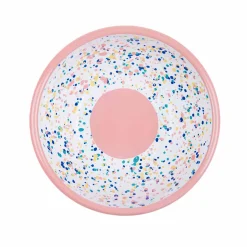Outlet Pink Dot Enamel Salad Bowl Tableware Brands