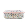 Online Pink Dot Enamel Square Roasting & Serving Dish, 21cm Baking Supplies & Equipment