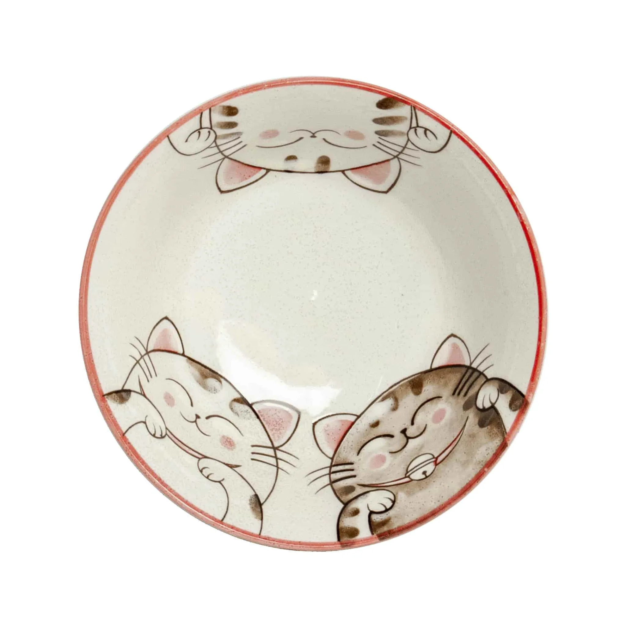 New Pink Lucky Cat Japanese Noodle Bowl, 15cm Tableware Brands|Japanese Ingredients