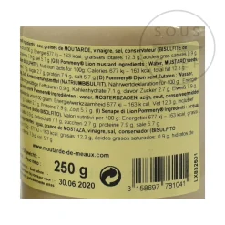 Discount Extra Strong Mustard, 250g Ingredients Brands|French Ingredients