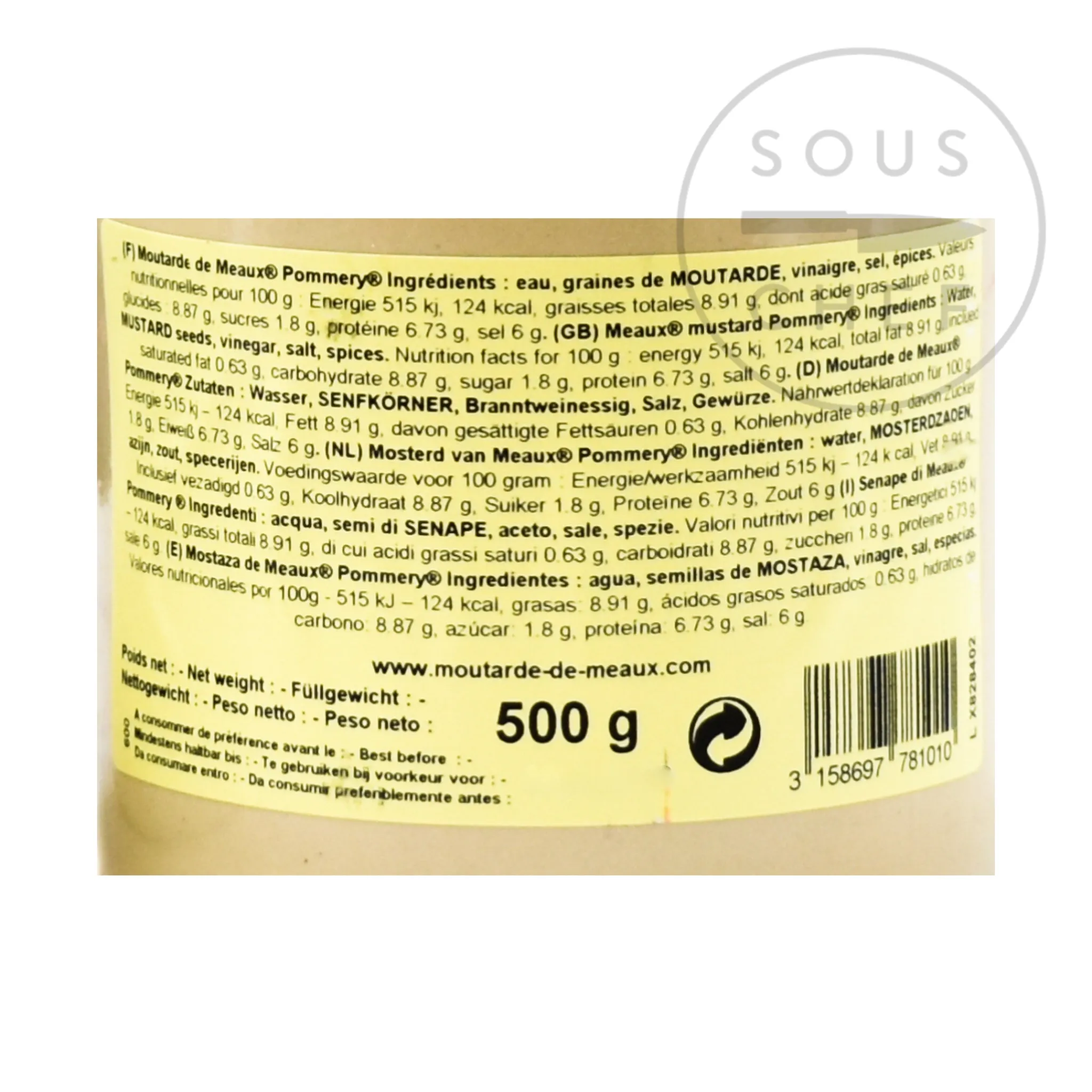 Discount Wholegrain Mustard - Moutarde de Meaux French Ingredients|Sauces & Condiments