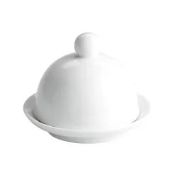 Hot Porcelain Canape Butter Dish, 9cm dia Serveware|Canape Supplies