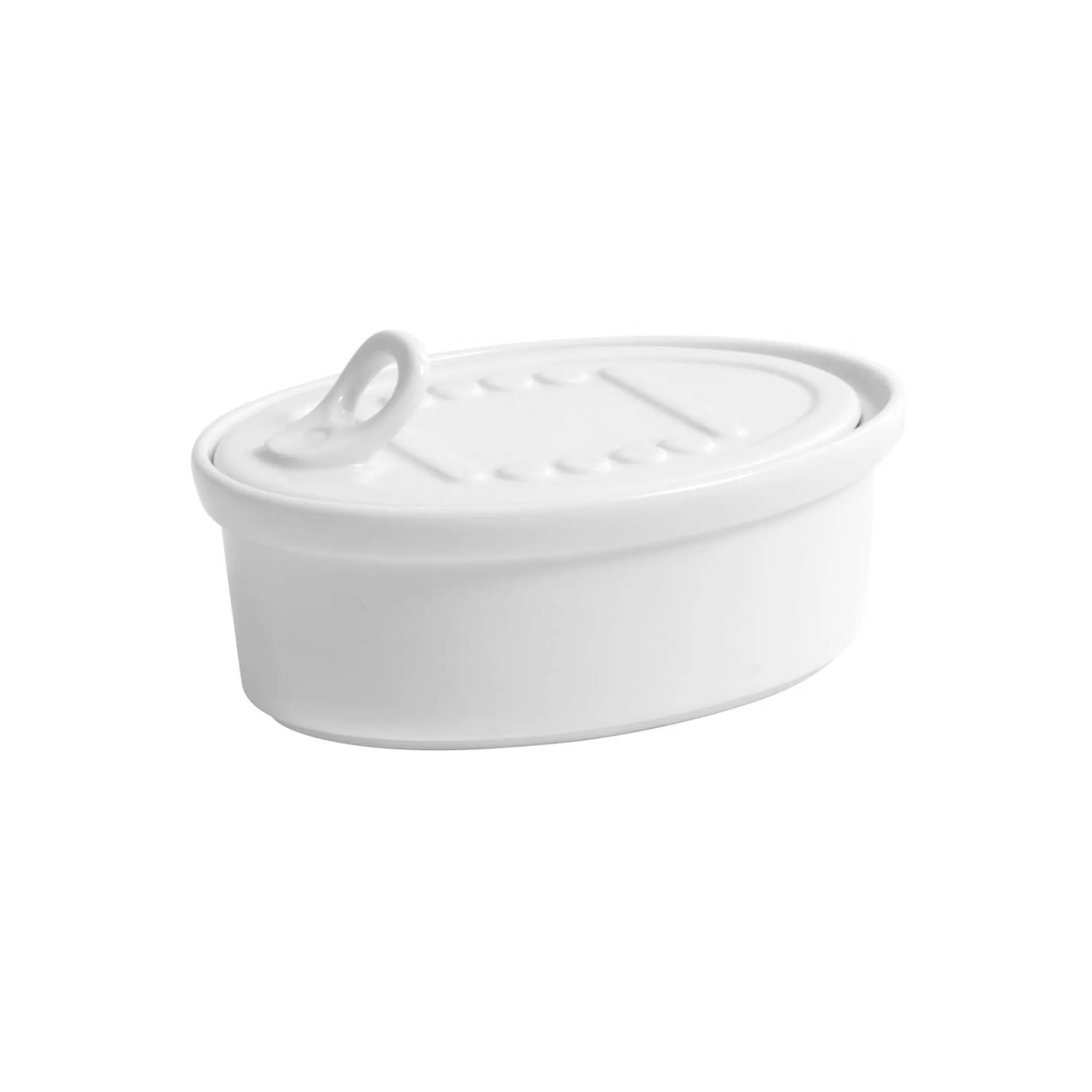 Porcelain Oval Canape Dish with Lid, 13cm dia Tableware Brands|Serveware