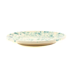 Outlet Puglia Aquamarine Splatter Dinner Plate, 27cm Italian Ingredients|Plates