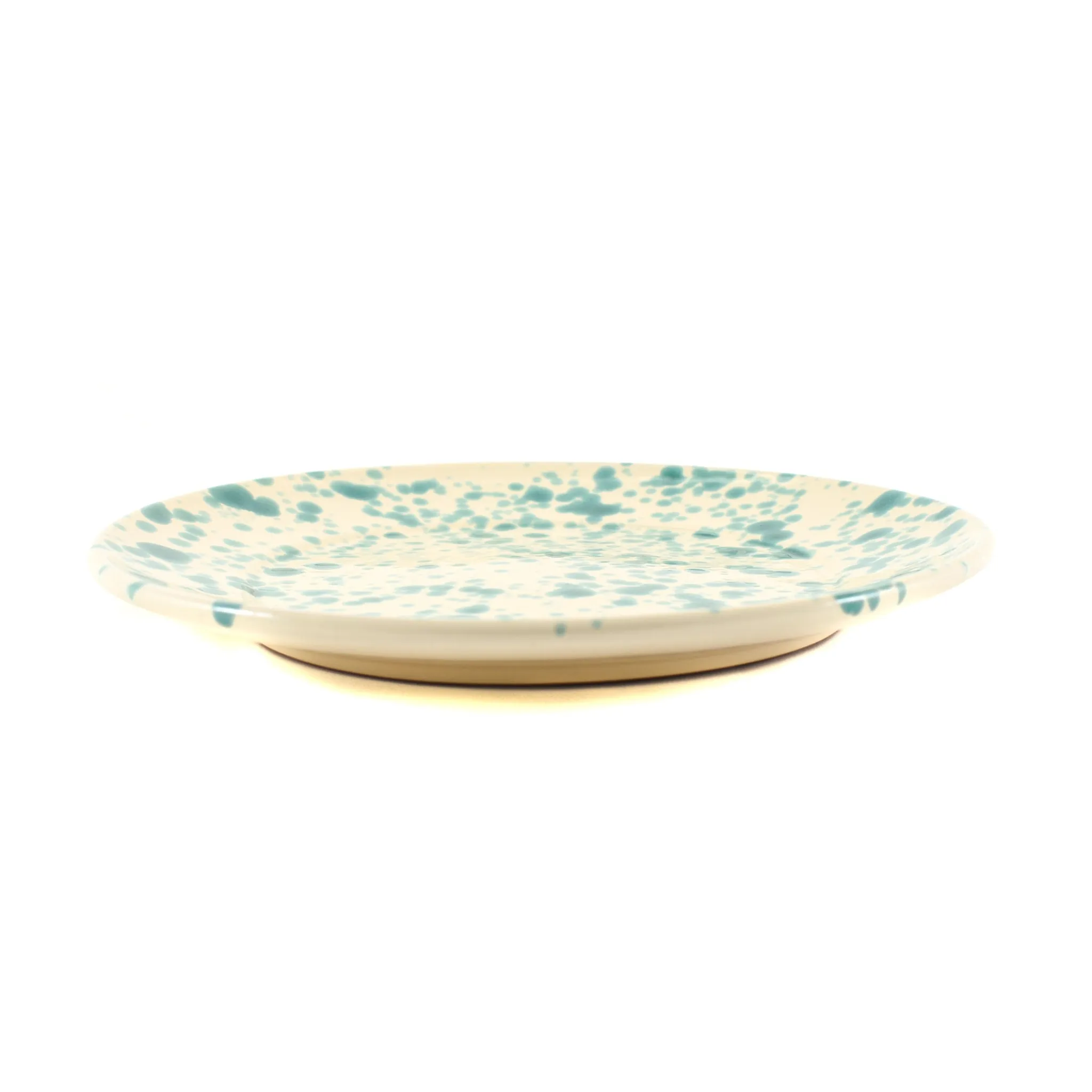 Outlet Puglia Aquamarine Splatter Dinner Plate, 27cm Italian Ingredients|Plates