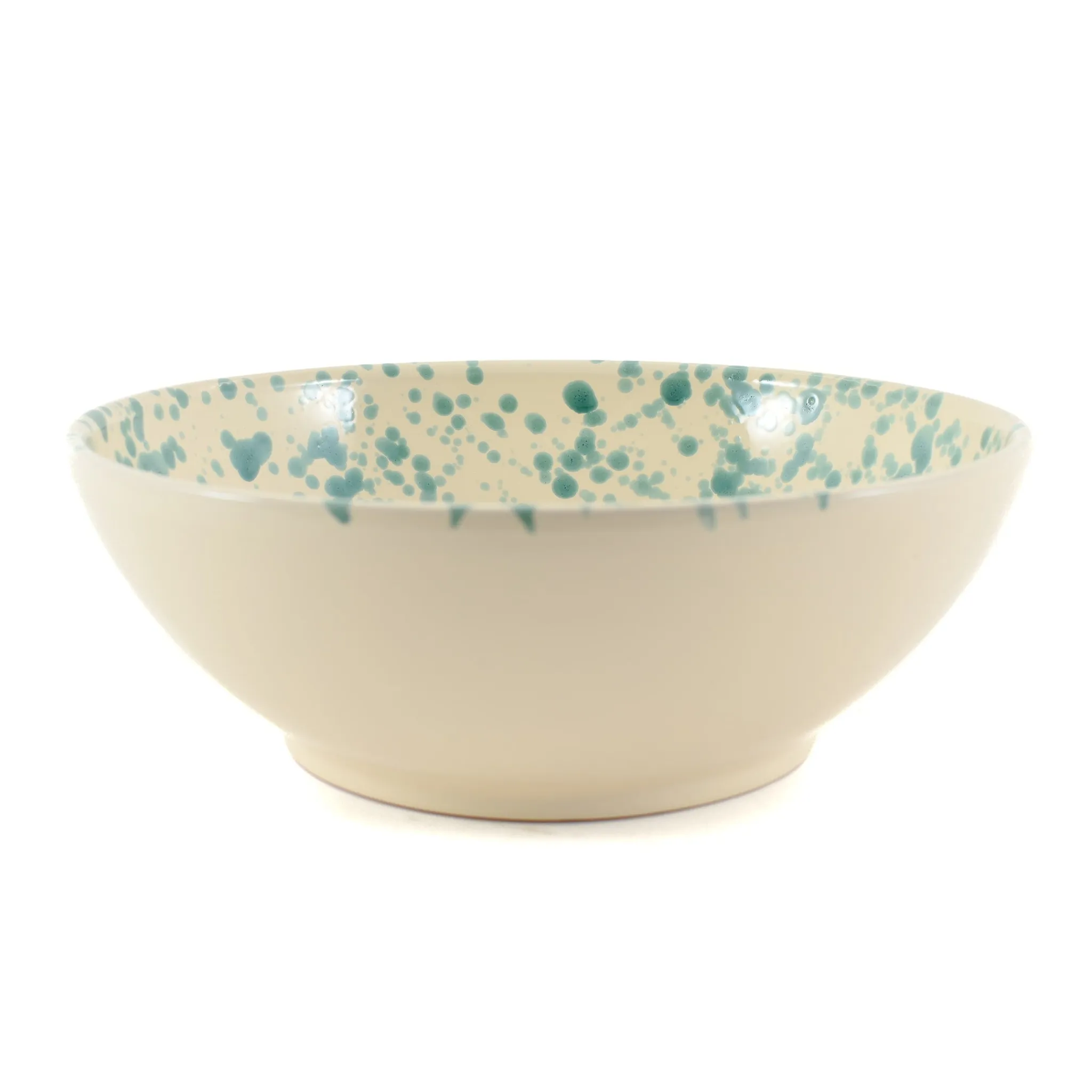 Discount Puglia Aquamarine Splatter Large Salad Bowl, 28cm Italian Ingredients|Crockery & Dinnerware