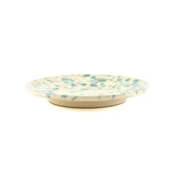 Hot Puglia Aquamarine Splatter Side Plate, 19cm Italian Ingredients|Plates