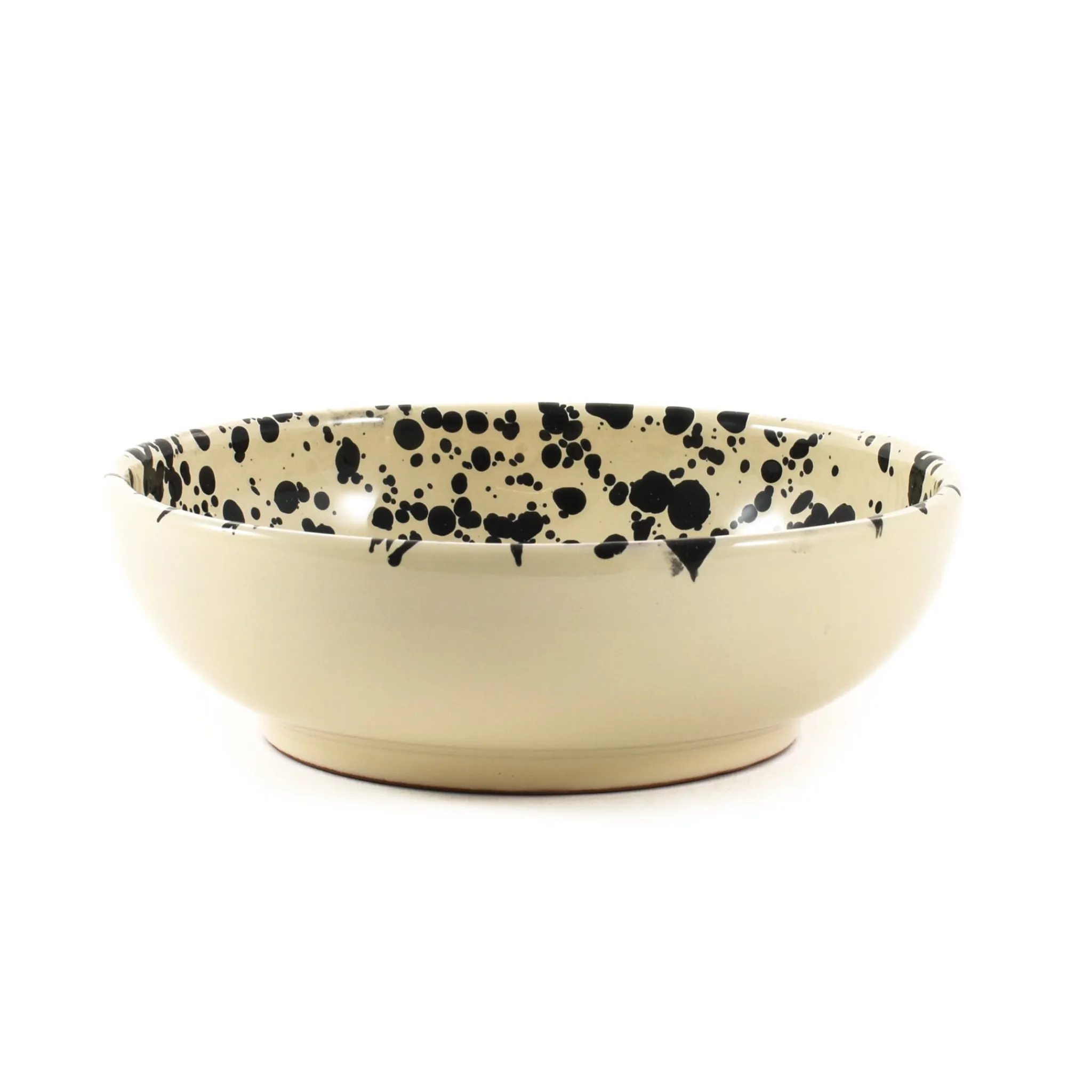 Sale Puglia Black Splatter Bowl, 19cm Italian Ingredients|Crockery & Dinnerware