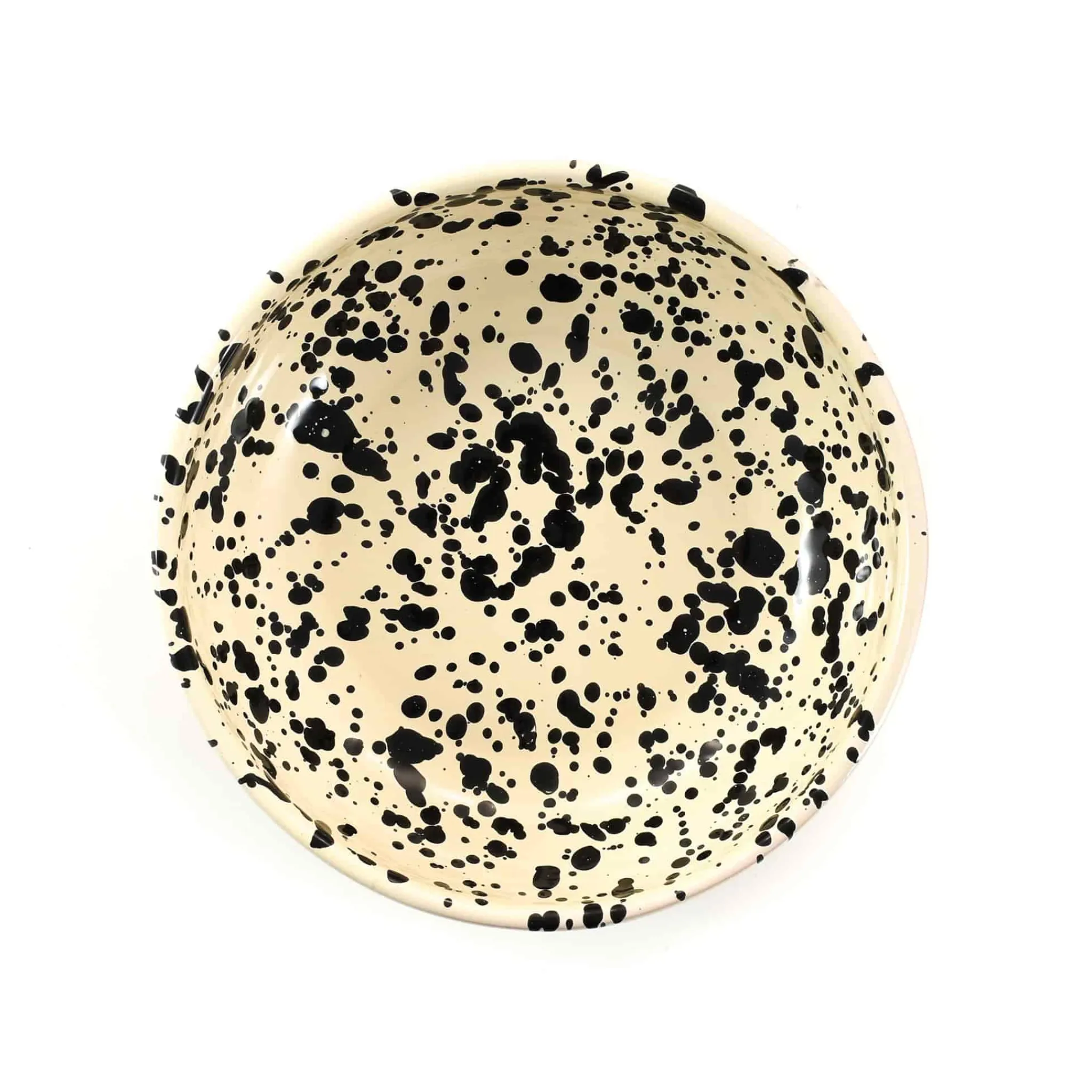 Sale Puglia Black Splatter Bowl, 19cm Italian Ingredients|Crockery & Dinnerware