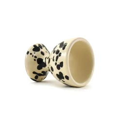 New Puglia Black Splatter Egg Cup Italian Ingredients|Tableware Brands