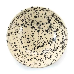 Online Puglia Black Splatter Large Salad Bowl, 28cm Italian Ingredients|Crockery & Dinnerware