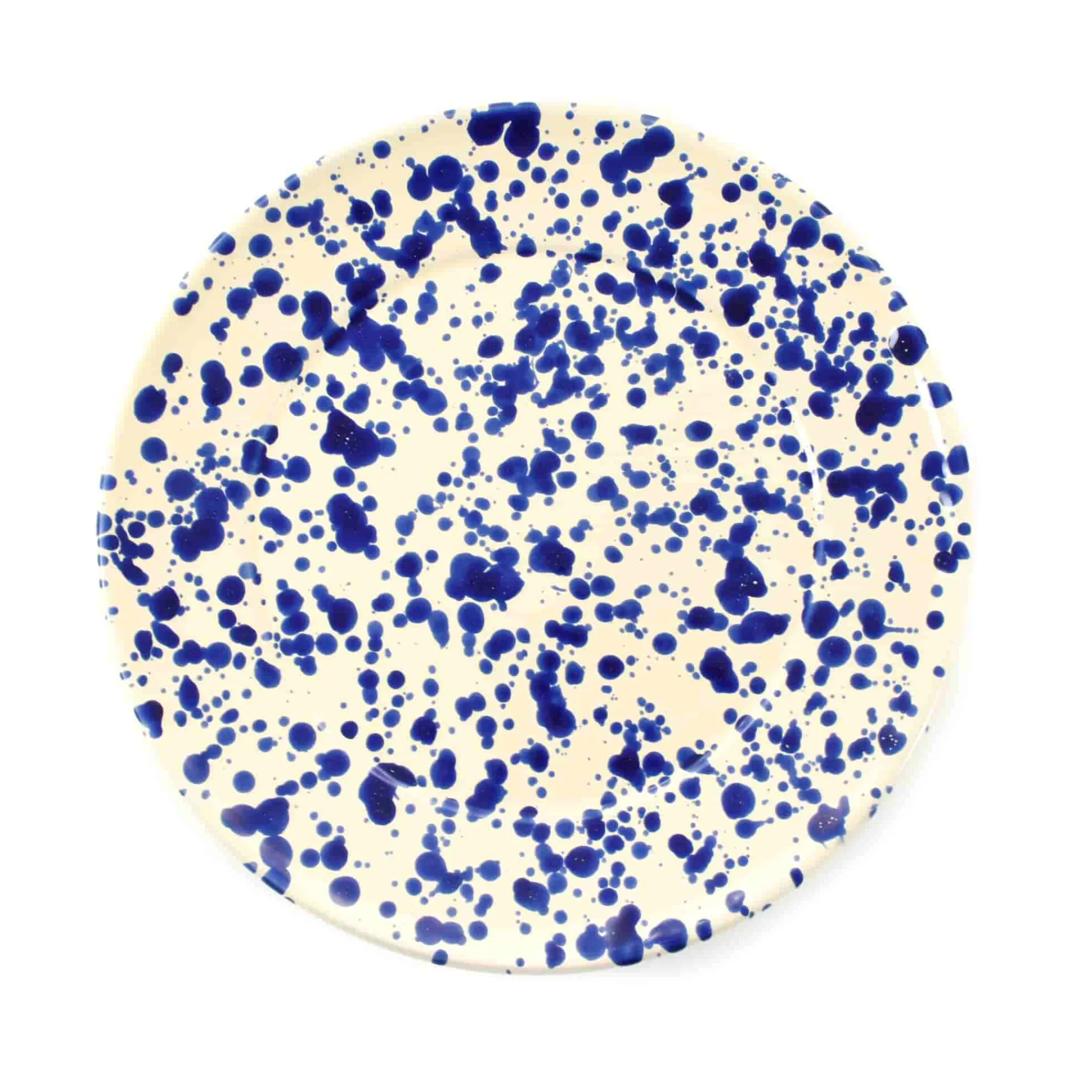 Outlet Puglia Blue Splatter Dinner Plate, 27cm Italian Ingredients|Plates