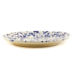 Outlet Puglia Blue Splatter Dinner Plate, 27cm Italian Ingredients|Plates