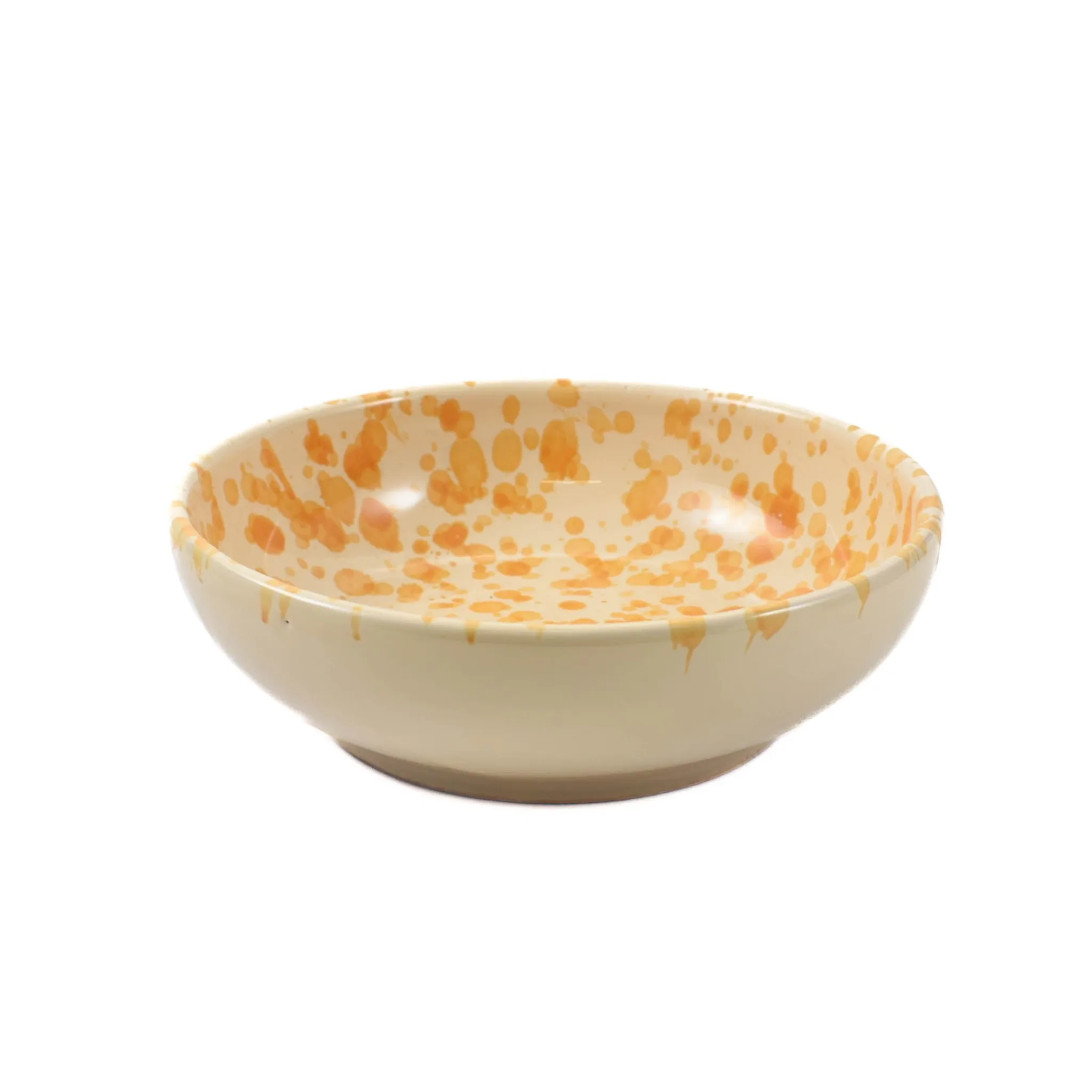 Clearance Puglia Dark Yellow Splatter Bowl, 19cm Italian Ingredients|Crockery & Dinnerware