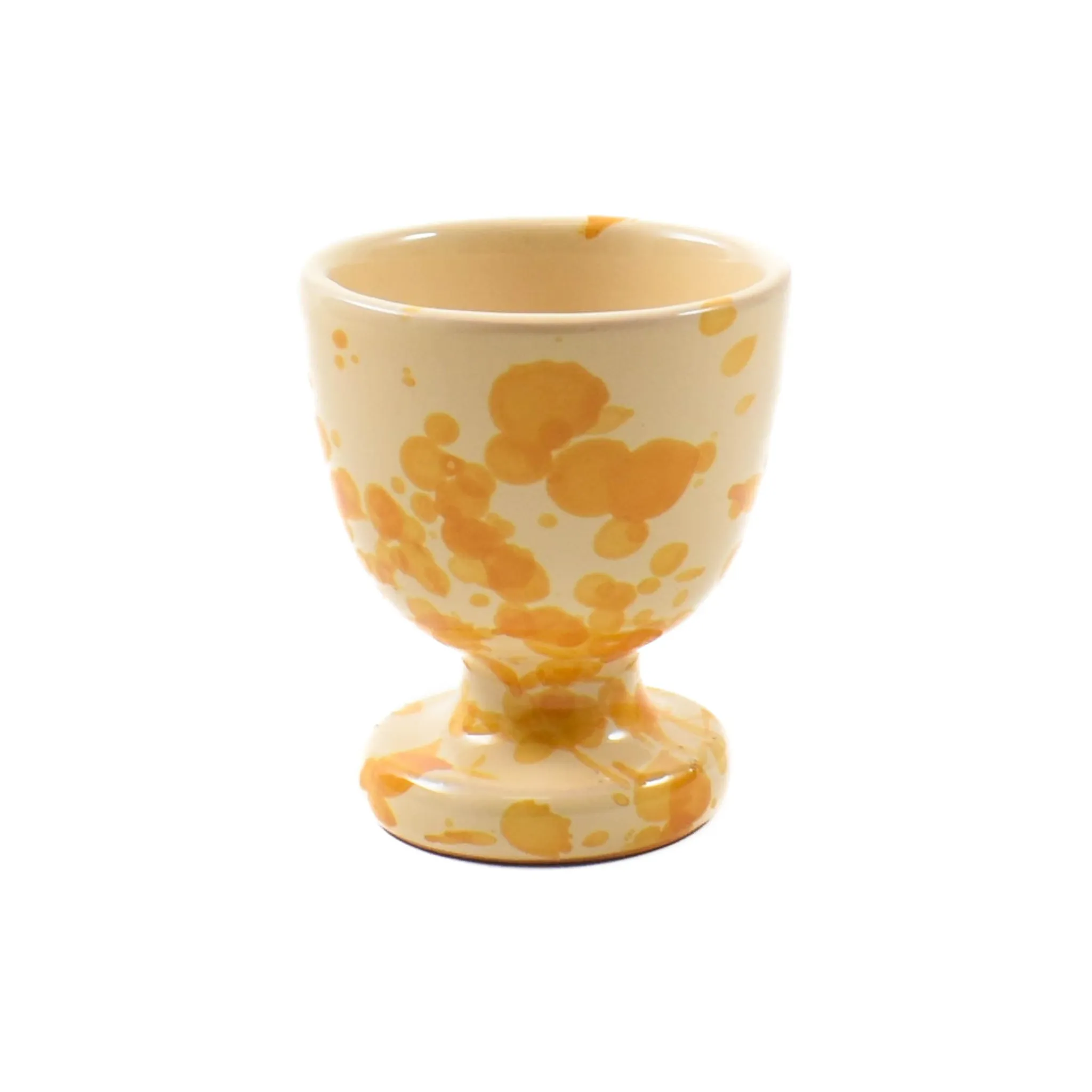 Puglia Dark Yellow Splatter Egg Cup Tableware Brands