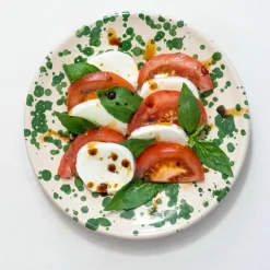 Puglia Green Splatter Dinner Plate, 27cm Tableware Brands|Plates