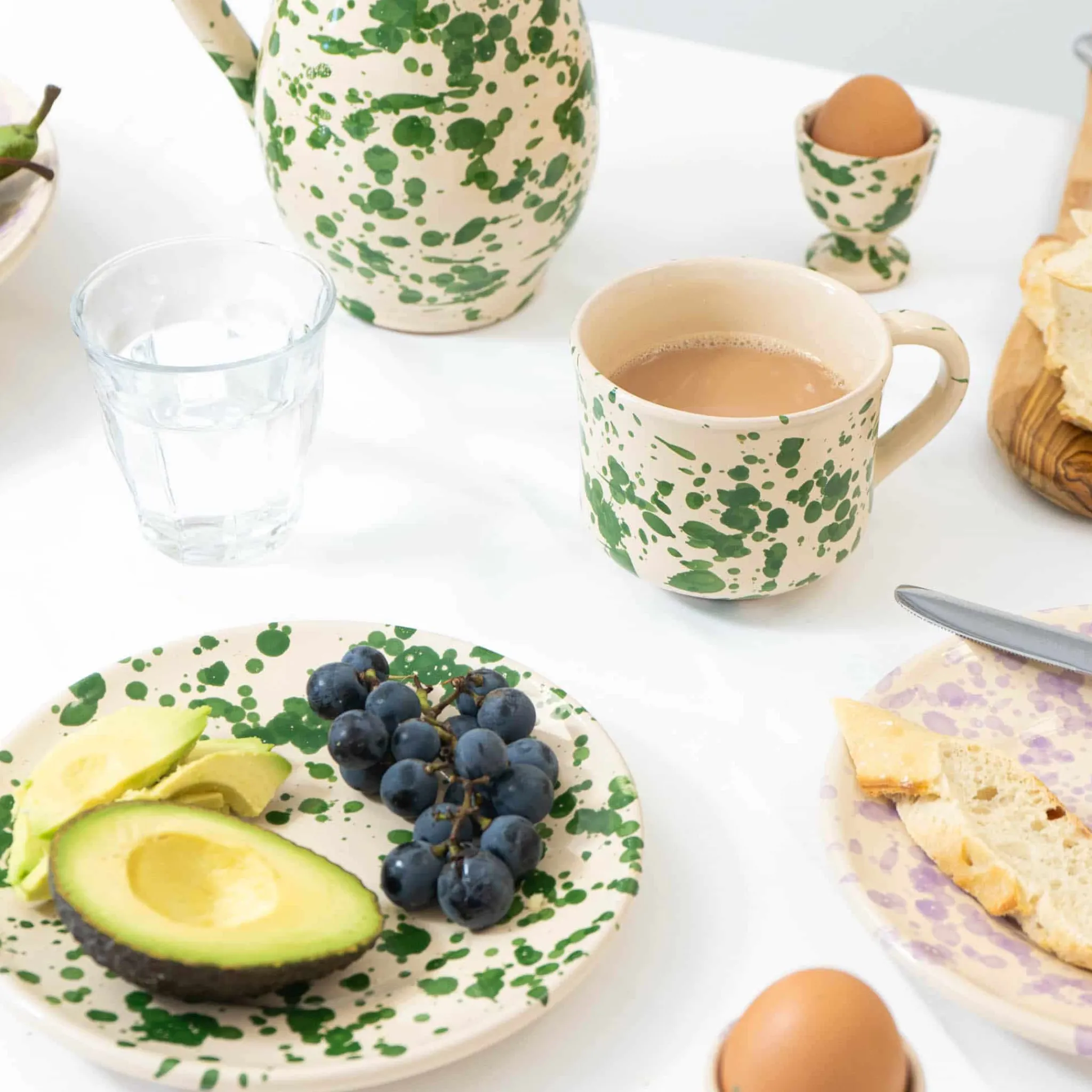 Puglia Green Splatter Mug Crockery & Dinnerware|Bowls