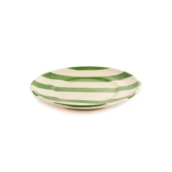 Hot Puglia Green Stripe Side Plate, 19cm Plates|Crockery & Dinnerware