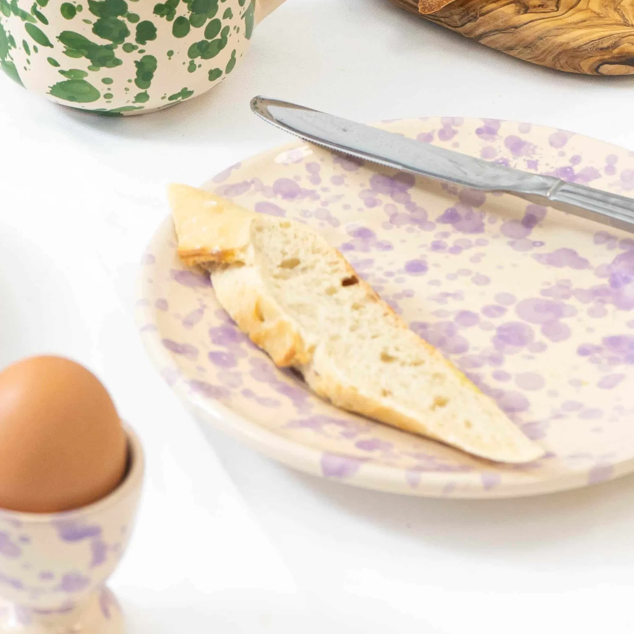Hot Puglia Lilac Splatter Egg Cup Tableware Brands