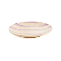 Best Puglia Lilac Stripe Dinner Plate, 27cm Plates|Crockery & Dinnerware