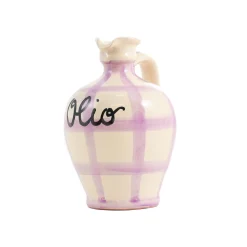 Hot Puglia Lilac Stripe Oil Bottle, 250ml Jugs & Bottles|Tableware Brands