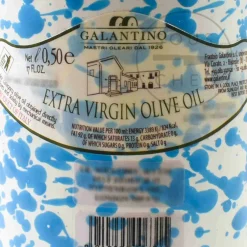 Outlet Puglian Extra Virgin Olive Oil in Light Blue Splatter Ceramic Bottle, 500ml Ingredients Brands|Oil, Vinegar & Dressings