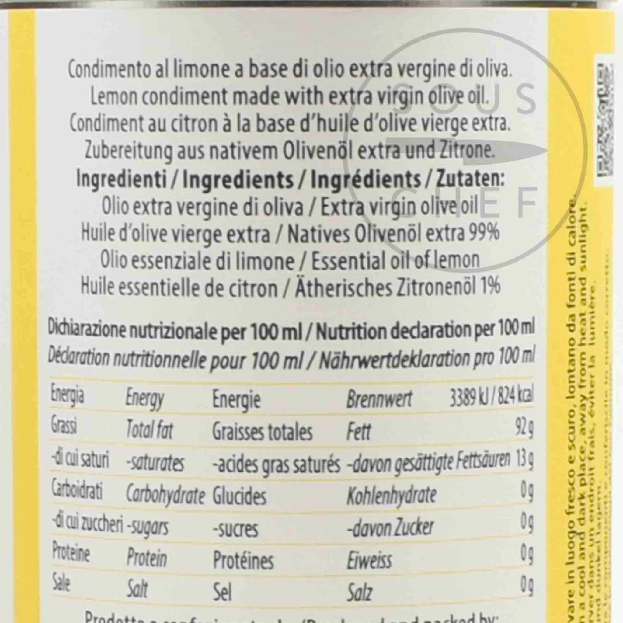 Outlet Puglian Lemon Extra Virgin Olive Oil In Tin, 250ml Italian Ingredients|Oil, Vinegar & Dressings