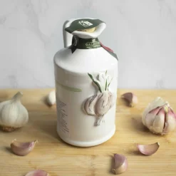 Sale Puglian Olive Oil with Garlic in Terracotta Bottle, 250ml Ingredients Brands|Italian Ingredients