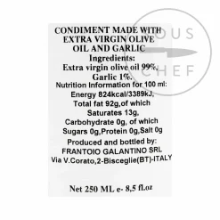Sale Puglian Olive Oil with Garlic in Terracotta Bottle, 250ml Ingredients Brands|Italian Ingredients