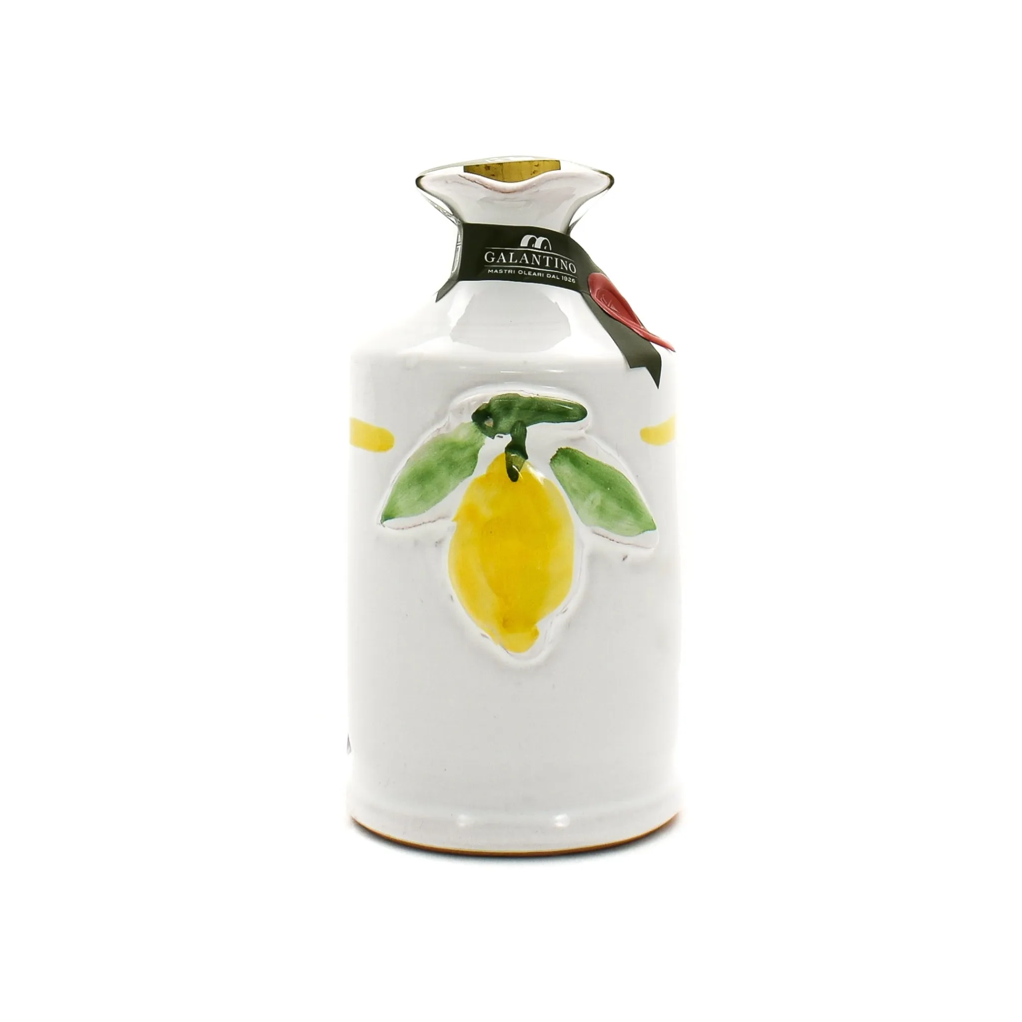 Puglian Olive Oil with Lemon in Terracotta Bottle, 250ml Italian Ingredients|Extra Virgin Olive Oil