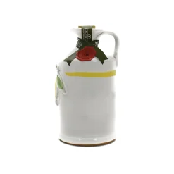 Puglian Olive Oil with Lemon in Terracotta Bottle, 250ml Italian Ingredients|Extra Virgin Olive Oil