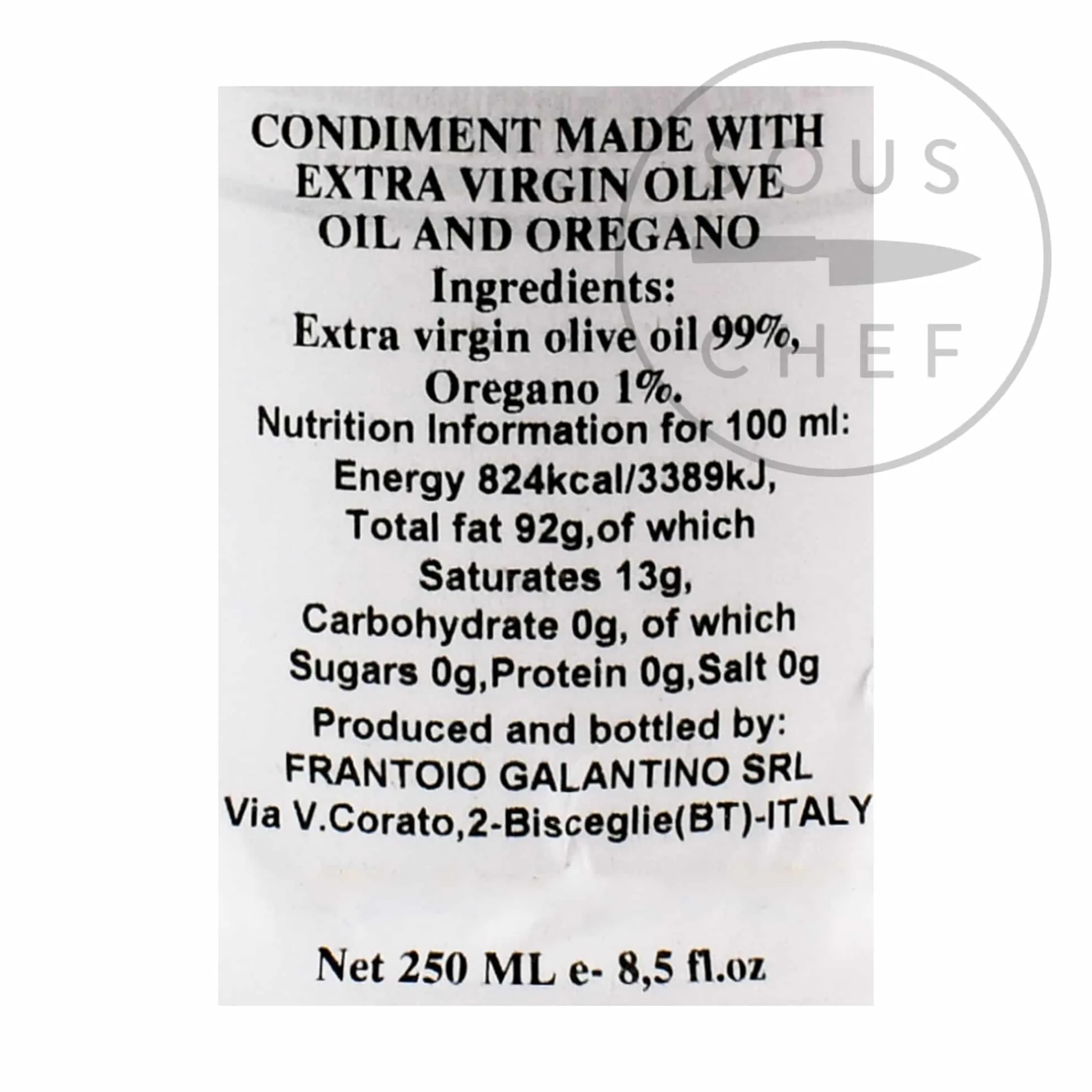 Outlet Puglian Olive Oil with Oregano in Terracotta Bottle, 250ml Ingredients Brands|Italian Ingredients