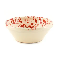 Outlet Puglia Red Splatter Bowl, 12cm Italian Ingredients|Crockery & Dinnerware