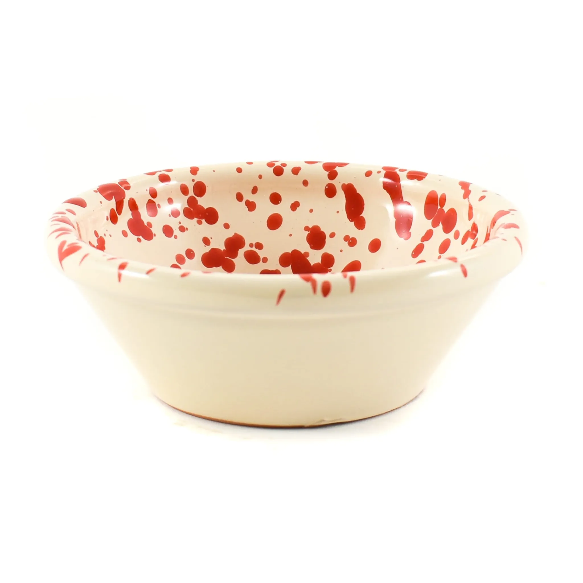 Outlet Puglia Red Splatter Bowl, 12cm Italian Ingredients|Crockery & Dinnerware
